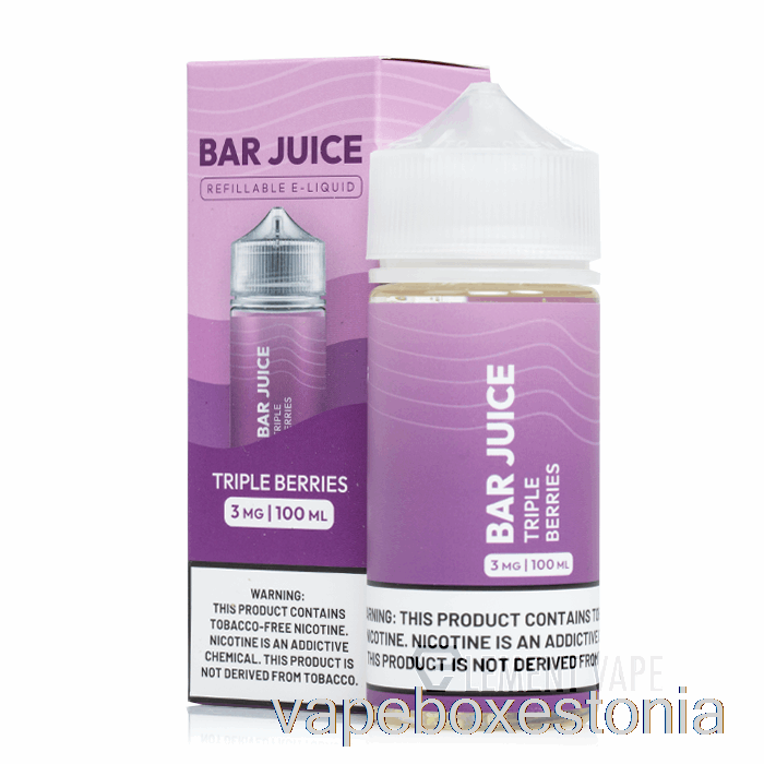 Vape Box Estonia Triple Berries - Bar Mahl - 100ml 6mg